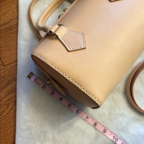 Tan / Cream Leather Handbag Speedy - Picture 4 of 12
